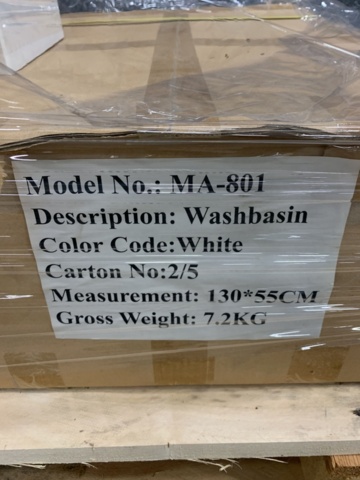 1326167-6 Washbasin chest of drawers with mirror