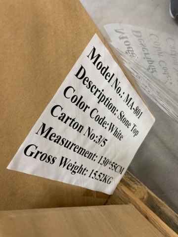 1326167-9 Washbasin chest of drawers with mirror