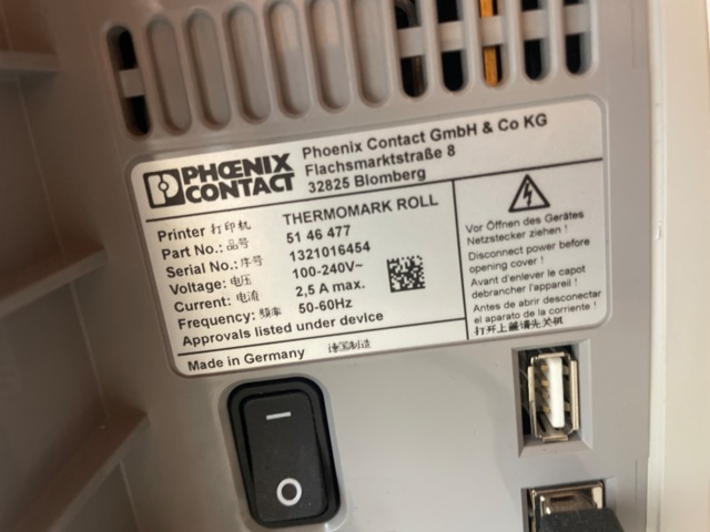 1316377-6 Thermal printers, computer screens, label printers