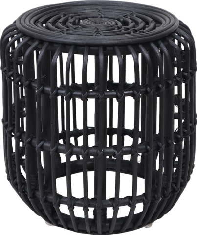 1327461-1 Edsta coffee table set Ø60/45 cm - Rattan/black