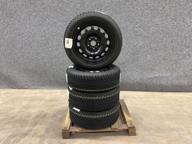 1327589-1 Tires on steel rims, Goodyear 205/55 R16