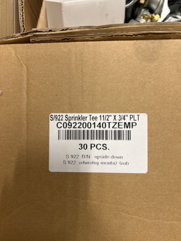 1327631-5 Lot of parts for sprinkler systems, Victaulic