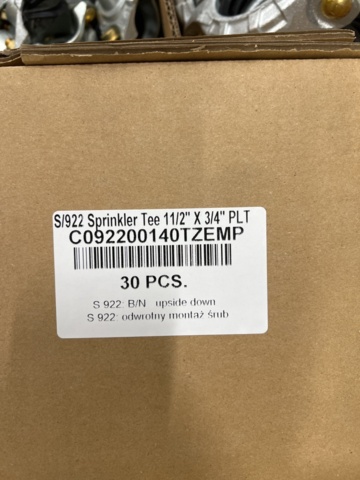 1327631-6 Lot of parts for sprinkler systems, Victaulic