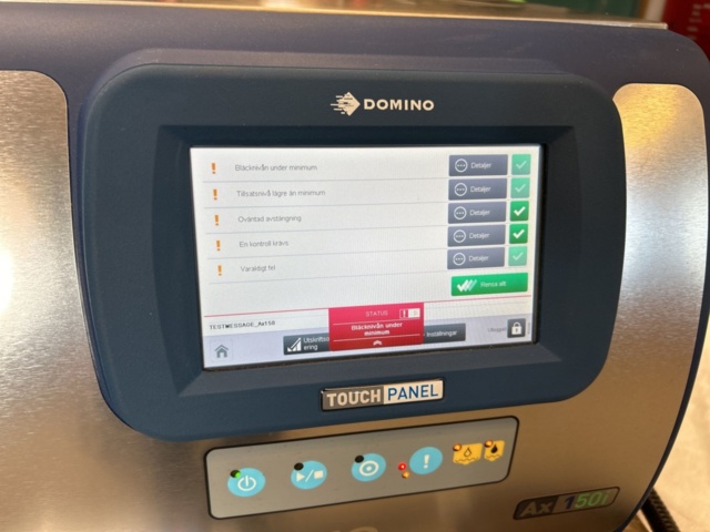 1268062-6 Bläckstråleskrivare Domino AX150i