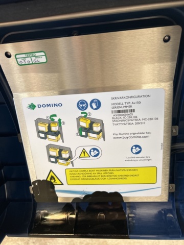 1268062-10 Bläckstråleskrivare Domino AX150i