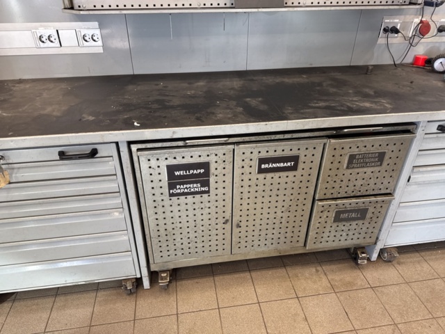 1320937-6 Verkstadsinredning' förvaringssystem i stål - Lådskåp, väggskåp och verktygsvagnar