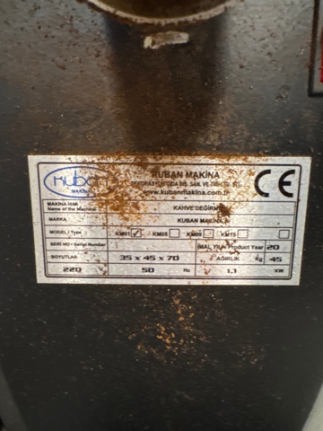 1316413-2 Coffee grinders Kuban KM 01, bean dispenser Kuban