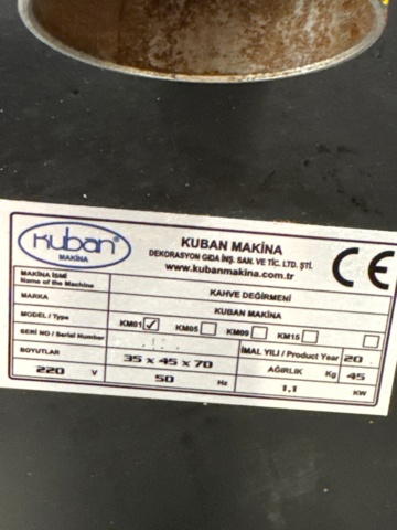 1316413-4 Coffee grinders Kuban KM 01, bean dispenser Kuban