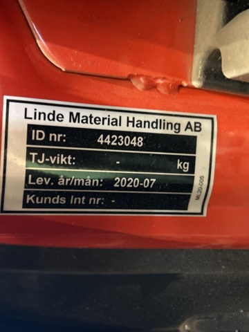 1286497-19 Elektrisk låglyftare - Linde MT12 -19