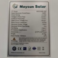 1325105-22 37 st Solpaneler Maysun Solar MS550MB-72H 550W Silver
