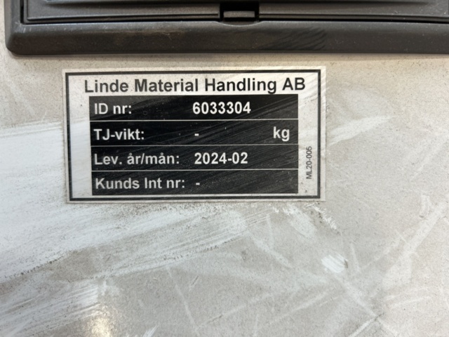 1286499-48 Motviktstruck - Linde E16-02 EVO 2024