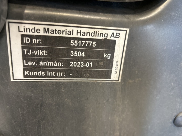 1286502-42 Motviktstruck - Linde E16PH-02 EVO -2022