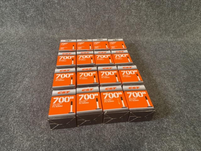 1328413-1 16 bicycle tubes CST 700x18/25C, FV 60mm