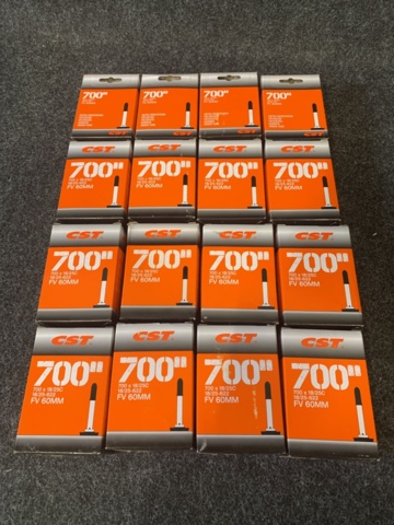 1328413-2 16 bicycle tubes CST 700x18/25C, FV 60mm