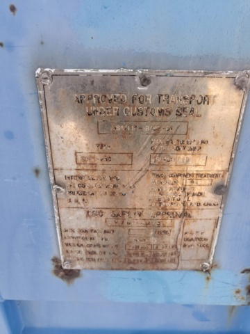 1289372-9 Container 20-Fot med innehåll