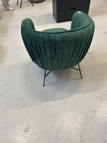 1297136-5 Armchair, green velvet