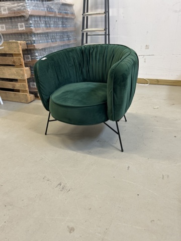 1297136-2 Armchair, green velvet