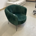 1297136-3 Armchair, green velvet