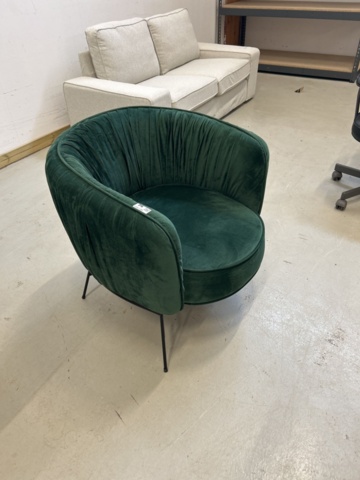 1297136-3 Armchair, green velvet