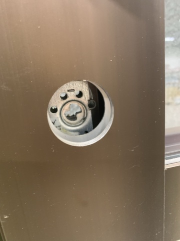 1328620-4 Aluminum door NorDan Sapa 2086, 9x21