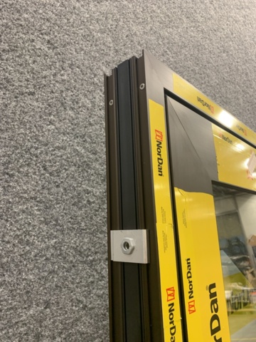 1328620-7 Aluminum door NorDan Sapa 2086, 9x21