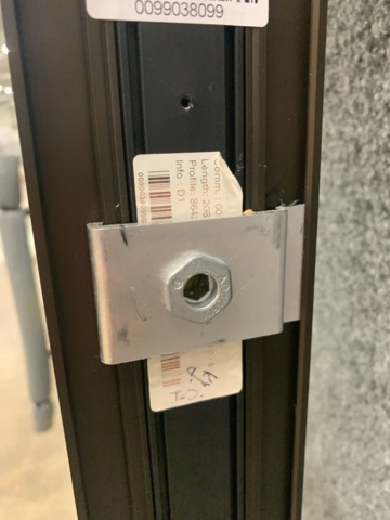 1328620-11 Aluminum door NorDan Sapa 2086, 9x21