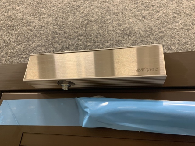 1328620-15 Aluminum door NorDan Sapa 2086, 9x21