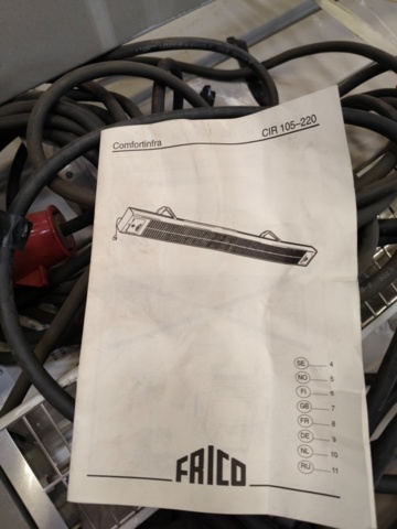 1328900-6 Infrared heater Frico CIR 120 28 pcs.