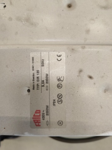 1328900-7 Infrared heater Frico CIR 120 28 pcs.