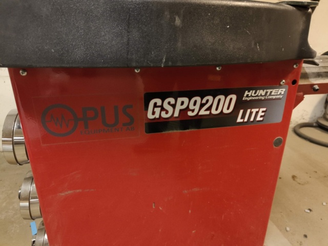 1289422-10 Balancing machine Hunter GSP9200 Lite -2014