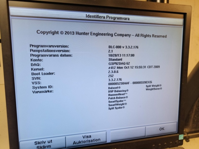 1289422-22 Balancing machine Hunter GSP9200 Lite -2014