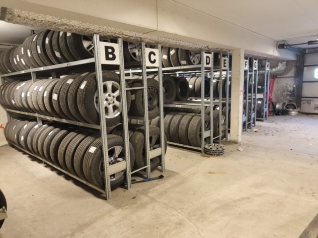 1289425-1 Sju sektioner däckställ