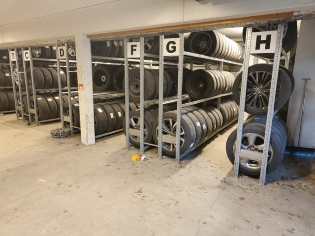 1289425-2 Sju sektioner däckställ