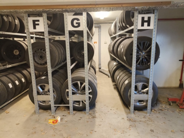 1289425-3 Sju sektioner däckställ