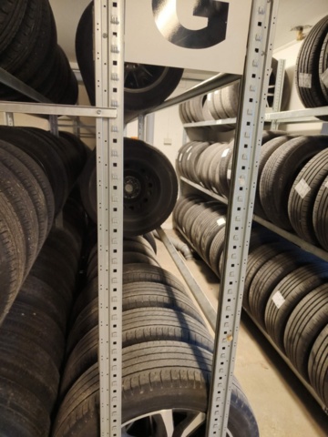 1289425-12 Sju sektioner däckställ