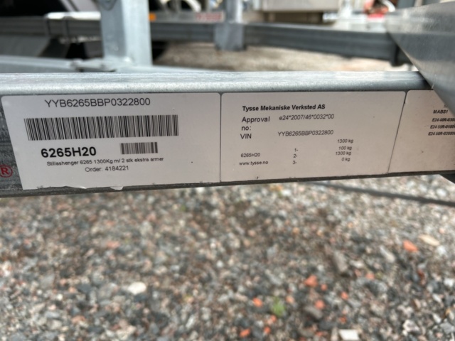 1286482-22 Ställningstrailer med Altrad villapaket 3 - Tysse 1300kg -2023