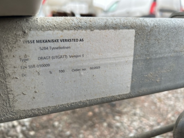 1286483-23 Ställningstrailer med Altrad villapaket 3 - Tysse 1300kg -2023