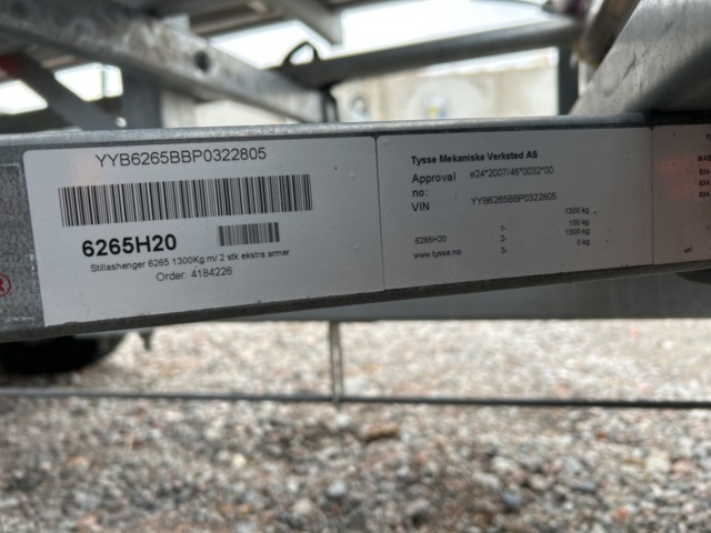 1286484-29 Ställningstrailer med Altrad villapaket 3 - Tysse 1300kg -2023