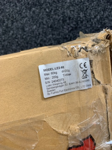 1325164-3 Parcel scale 60 kg, 320x325 mm