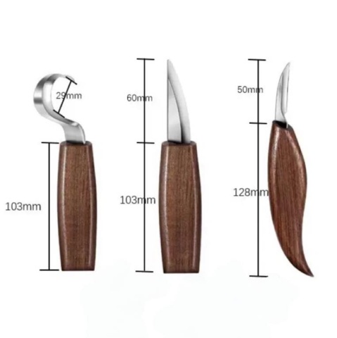 1329009-2 2 st Skålkniv Set - 3 Delar - Fri frakt