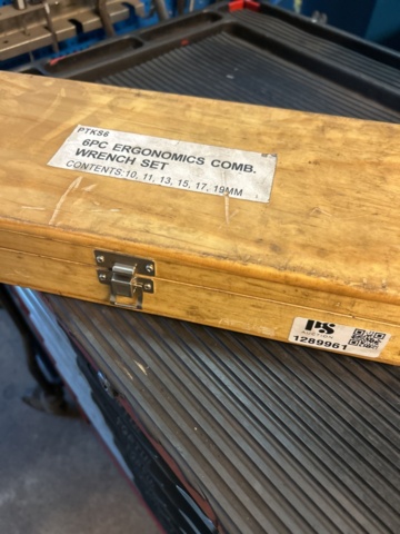 1289961-6 Ergonomic wrench set in box
