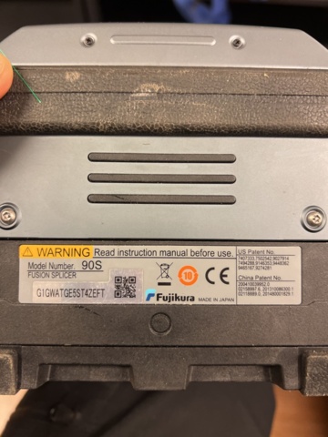1325429-8 Fibersvets med fiberkap - Fujikura 90S / Fujikura CT50