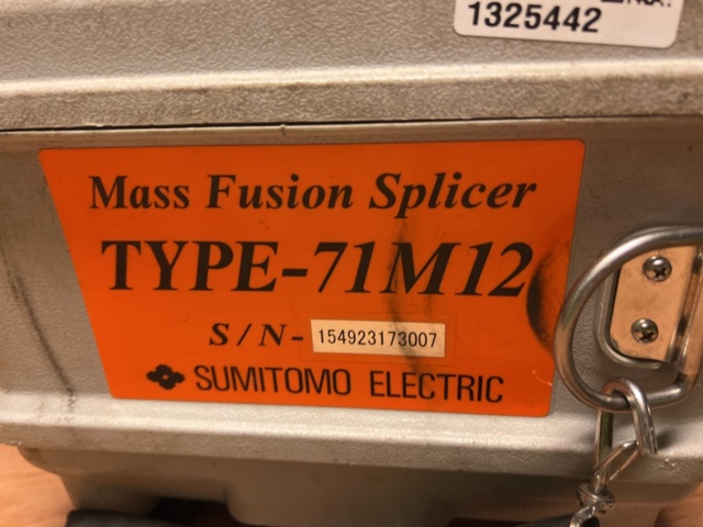 1325442-3 Fibersvets med tillbehör - Sumitomo Type-71M12 -2018