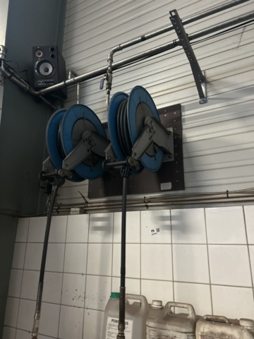 1289981-1 Hose reel for oil and compressed air and oil gauge Piusi