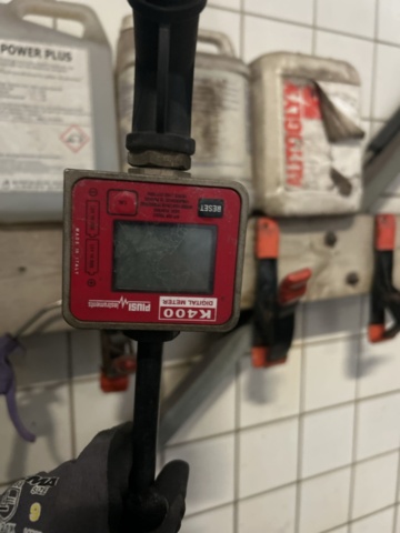 1289981-3 Hose reel for oil and compressed air and oil gauge Piusi