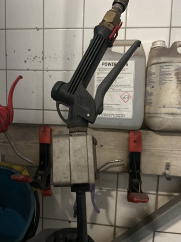 1289981-4 Hose reel for oil and compressed air and oil gauge Piusi