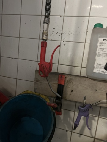 1289981-5 Hose reel for oil and compressed air and oil gauge Piusi