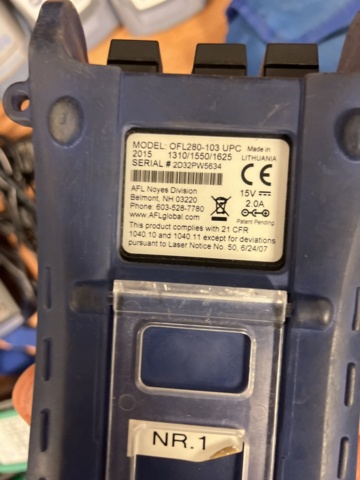 1325499-7 Fibermätarutrustning – AFL, EXFO, NorthLab m.fl.