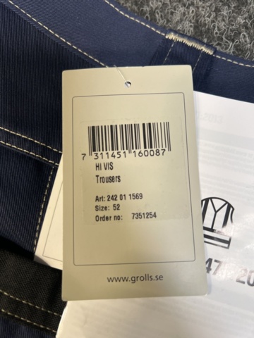 1329712-4 High-visibility trousers Björnkläder 242011569, size 52