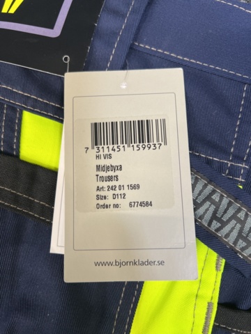 1329714-5 High-visibility trousers Björnkläder 242011569, size D112